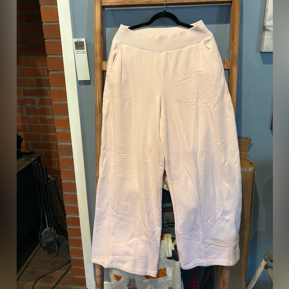 aerie Light Pink Wide-Leg Lounge Pants